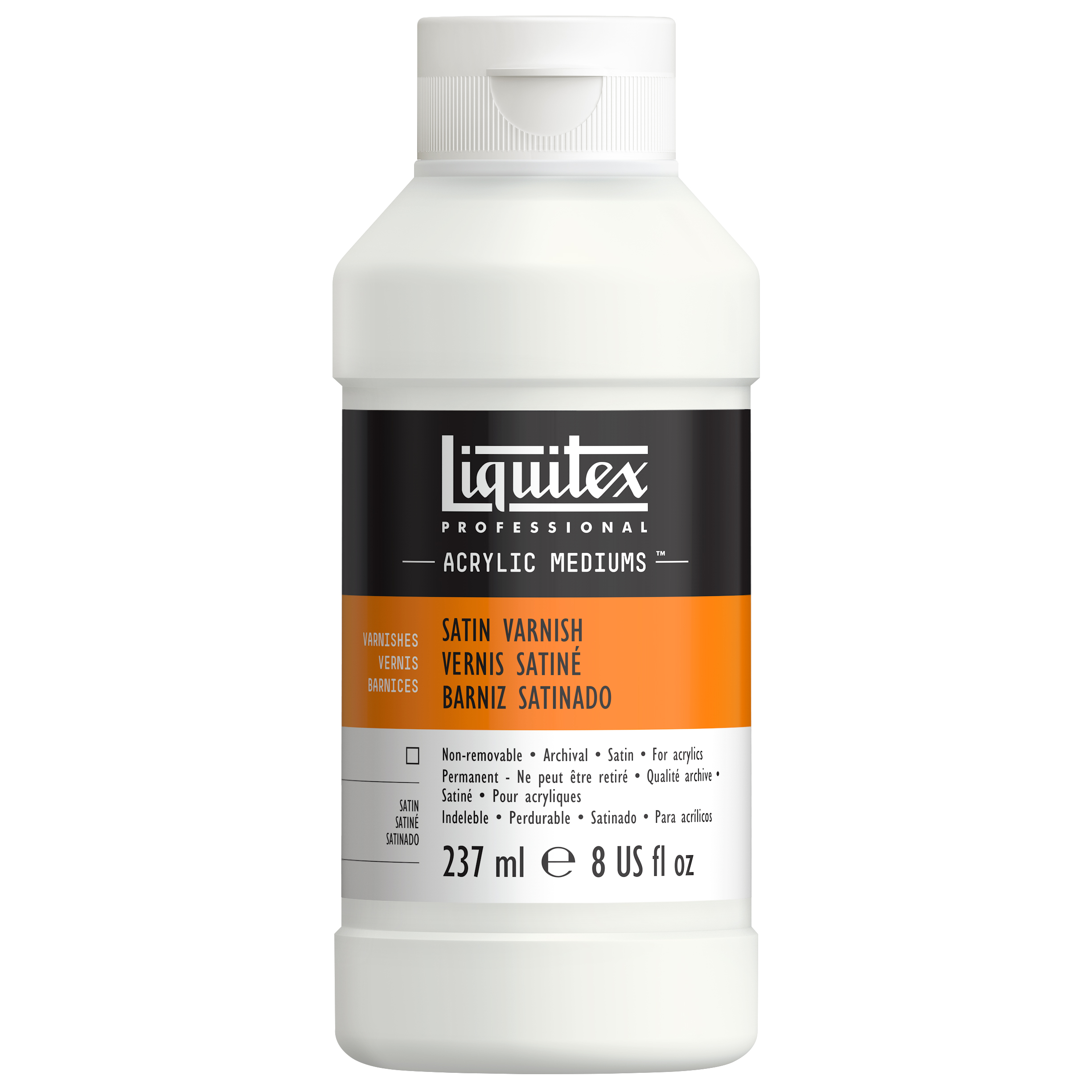 LQX ACRYLIC MEDIUMS 237ML SATIN VARNISH 094376945690_v1